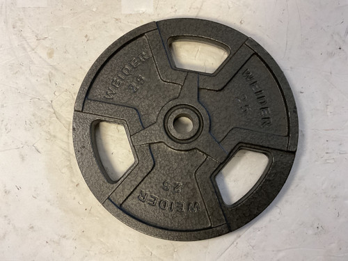Vist Large View of Product Image Which is Used Weider Standard Plate Grey 25 lb