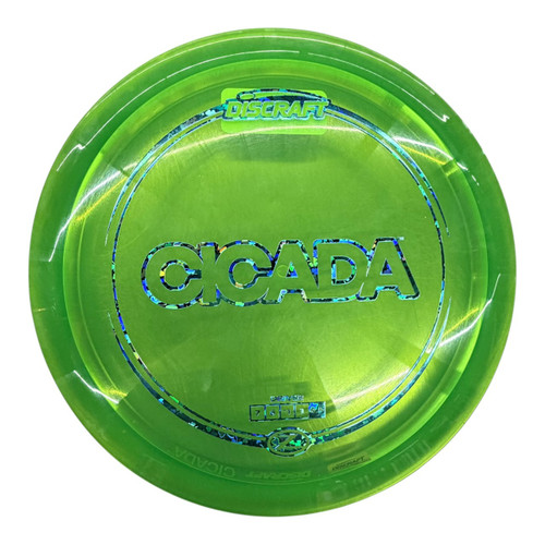 Vist Large View of Product Image Which is Used Discraft Z CICADA Disc Golf Driver Green 166g