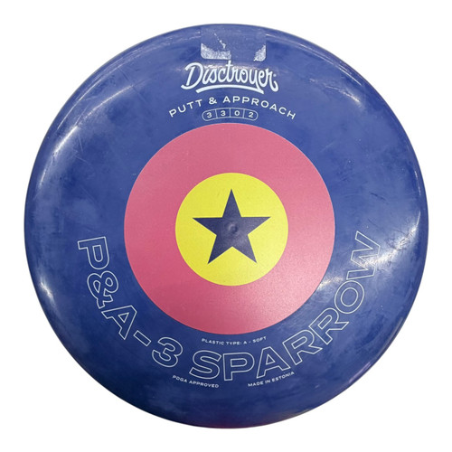 Vist Large View of Product Image Which is Used DISCTROYER P/A-3 SPARROW Disc Golf Putter Navy Blue 173g
