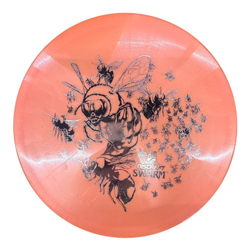 Vist Large View of Product Image Which is Used Discraft BIG Z SWARM Disc Golf Mid Range Orange 172g