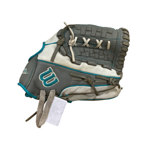 Vist Large View of Product Image Which is Used Wilson SIREN A05RF241175 BB/SB Glove RH Throw White 11 3/4"
