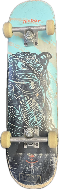 Vist Large View of Product Image Which is Used Arbor SEED SERIES Complete Skateboard Carolina Blue 7 1/2"