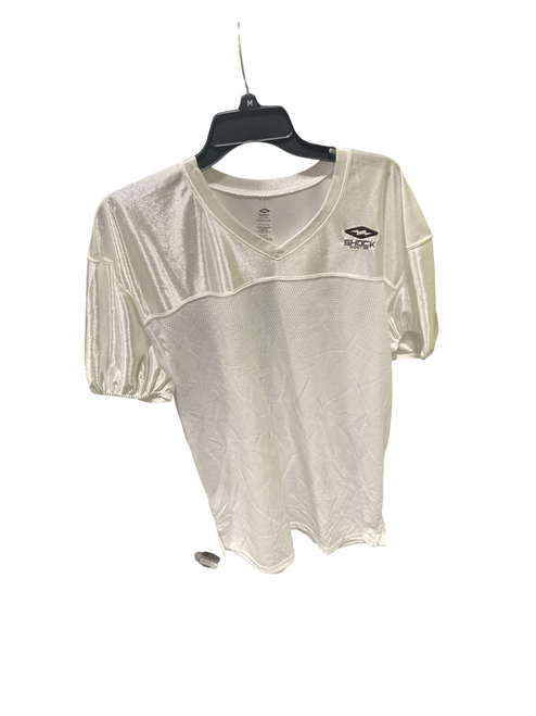 Vist Large View of Product Image Which is Used Shock DR WHT FB Top Adult White XL