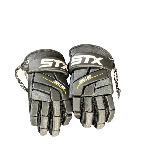 Vist Large View of Product Image Which is Used STX STALLION 200 Lacrosse Gloves Mens Black 12"
