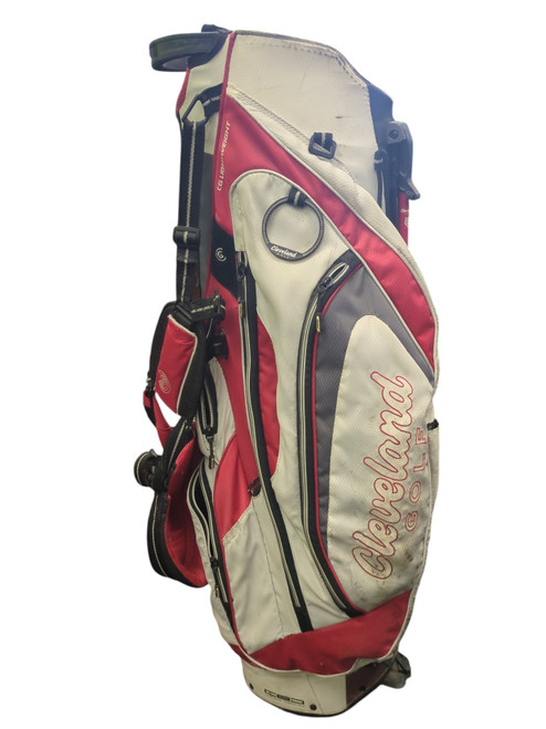 Vist Large View of Product Image Which is Used Cleveland CG LIGHTWEIGHT Mens Stand Bag White And Red