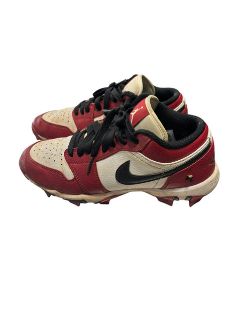 Vist Large View of Product Image Which is Used Nike Youth FB Cleats White/Black/Red Youth 06.0