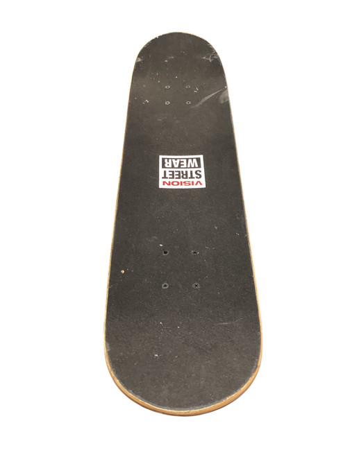 Vist Large View of Product Image Which is Used VISION STREET WEAR SKATEBOARD Complete Skateboard Black Regular