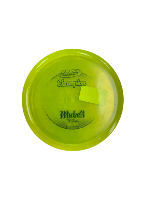 Vist Large View of Product Image Which is Used Innova CHAMPION MAKO3 Disc Golf Mid Range Yellow