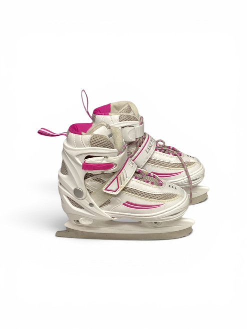 Vist Large View of Product Image Which is Used Lake Placid 10-13 SOFTBOOT Girls Softboot Skate White Youth 10.0