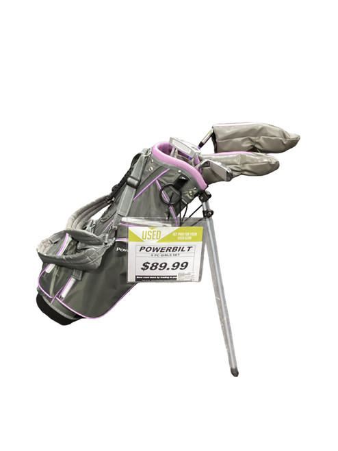 Vist Large View of Product Image Which is Used Powerbilt 6 PC GIRLS SET Jr Club Set RH 6 Piece