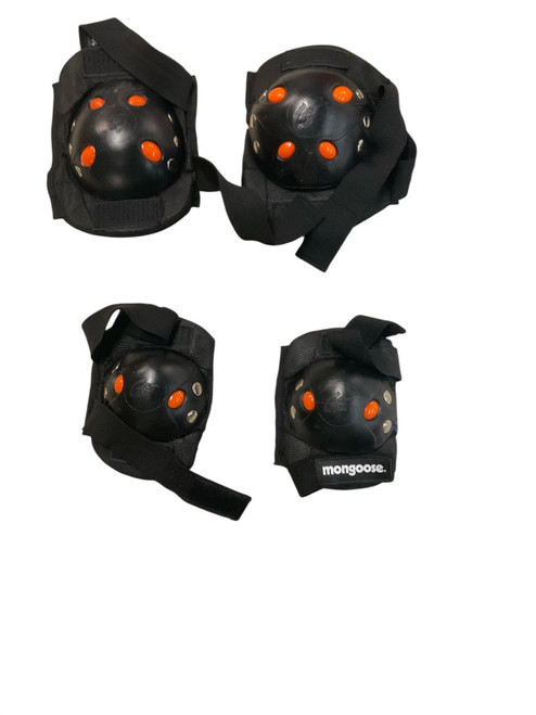 Vist Large View of Product Image Which is Used Mongoose MONGOOSE PAD SET Bike Elbow Pads Black SM