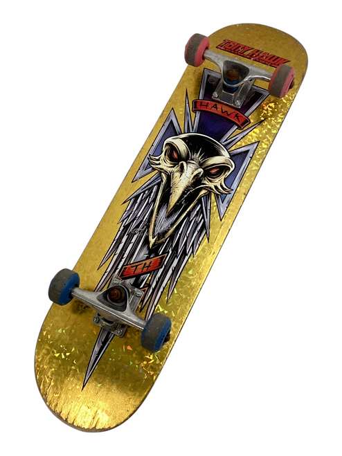 Vist Large View of Product Image Which is Used TONY HAWK SIGNATURE SERIES Complete Skateboard Gold 8"