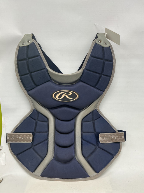 Vist Large View of Product Image Which is Used Rawlings CHEST PROTECTOR Catchers Chest Protector Navy Blue Adult