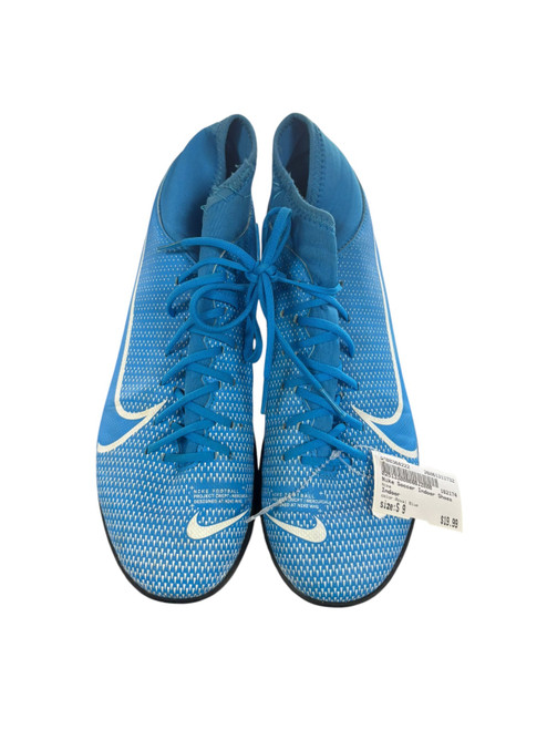 Vist Large View of Product Image Which is Used Nike Soccer Indoor Shoes Royal Blue Senior 9