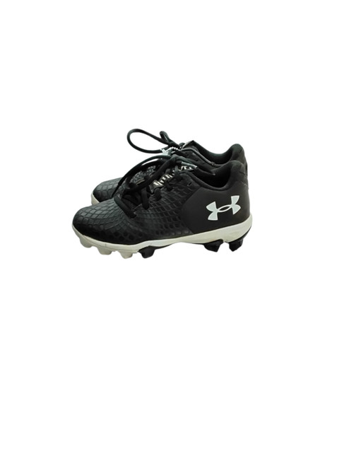 Vist Large View of Product Image Which is Used Under Armour BASEBALL CLEAT BB/SB Cleats Black Youth 13.0