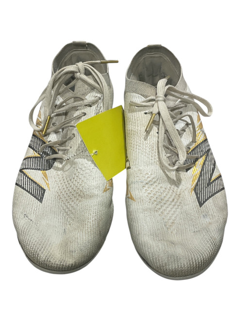 Vist Large View of Product Image Which is Used New Balance FURON BB/SB Cleats White Senior 9