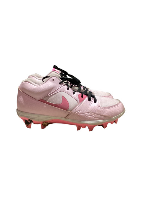 Vist Large View of Product Image Which is Used Nike Adult FB Cleats Pink Senior 10.5
