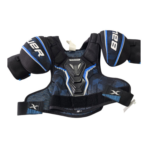 Vist Large View of Product Image Which is Used Bauer X INT SP LG Intermediate Shoulder Pads LG