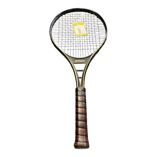 Vist Large View of Product Image Which is Used Prince PRO Adult Tennis Racquet Black 4 1/2"