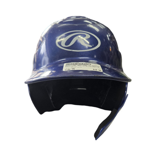 Vist Large View of Product Image Which is Used Rawlings BATTING HELMET 6 1/2-7 1/2 Batting Helmet No Mask Royal Blue One Size