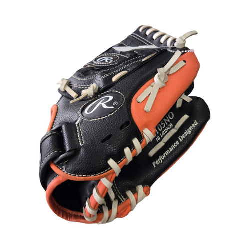 Vist Large View of Product Image Which is Used Rawlings PLAY MAKER SERIES 10.5INCH BB/SB Glove RH Throw Black 10 1/2"