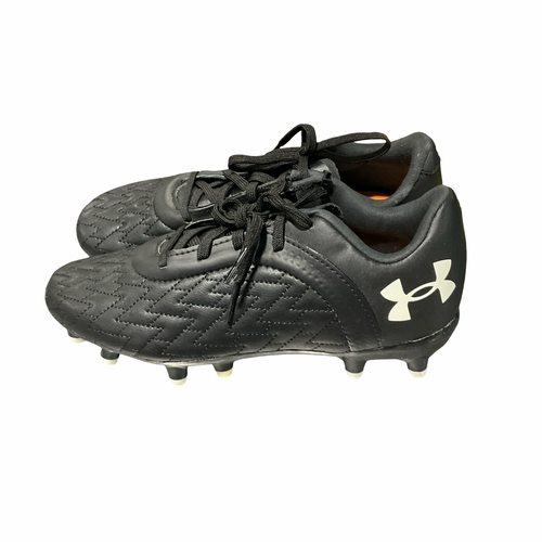 Vist Large View of Product Image Which is Used Under Armour Soccer Cleats Black Junior 04.5