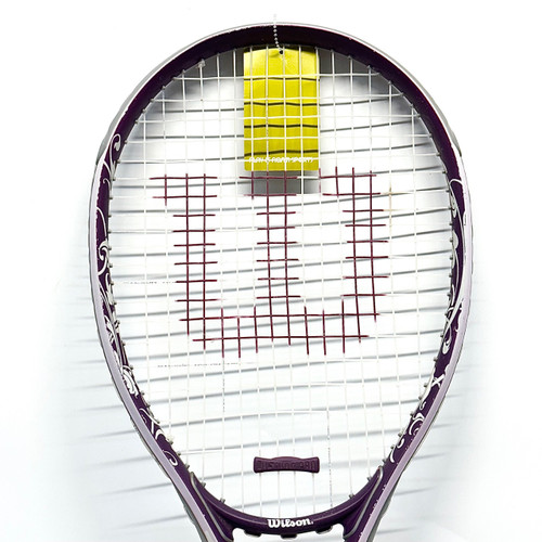 Vist Large View of Product Image Which is Used Wilson HOPE Womens Tennis Racquet Purple 4 3/8"