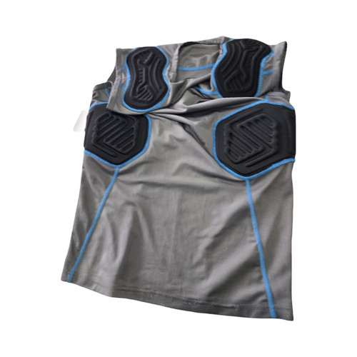 Vist Large View of Product Image Which is Used Champro ADULT LG PADDED SHIRT FB Top Adult Grey LG