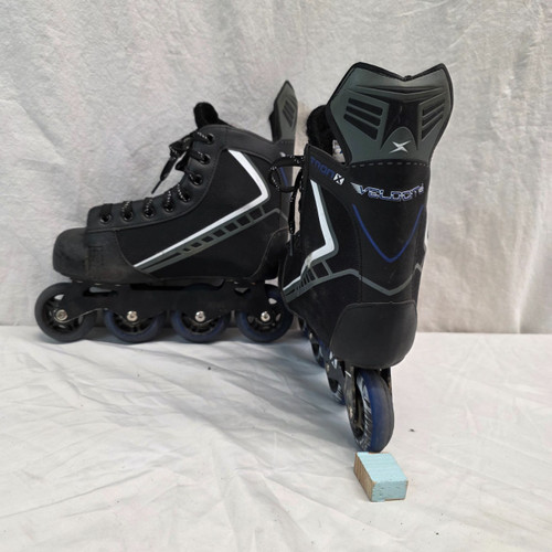 Vist Large View of Product Image Which is Used TRON X VELOCITY Roller Hockey Skates Black Senior 6