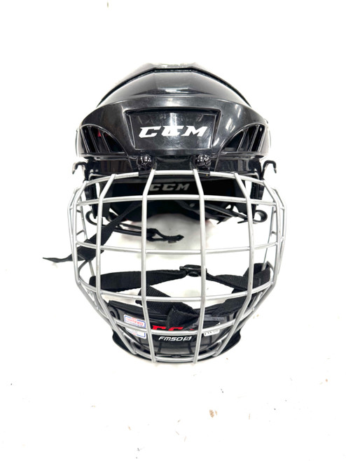 Vist Large View of Product Image Which is Used CCM 50 Helmet Cage Combo Black SM