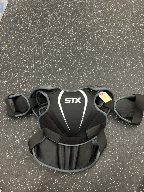 Vist Large View of Product Image Which is Used STX STALLION 75 Lacrosse Shoulder Pads Black MD