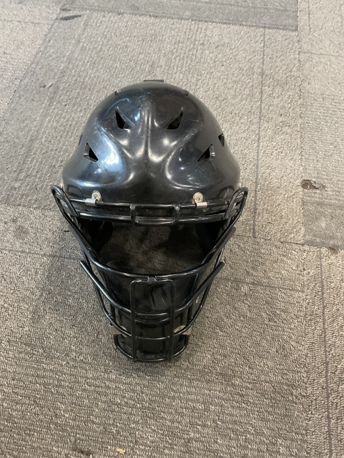 Vist Large View of Product Image Which is Used Wilson CATCHER HELMET MLB Catchers Helmet w/Mask Black SM