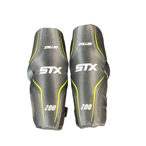 Vist Large View of Product Image Which is Used STX STALLION 200 ARM PADS Lacrosse Arm Pads/Guards Black MD