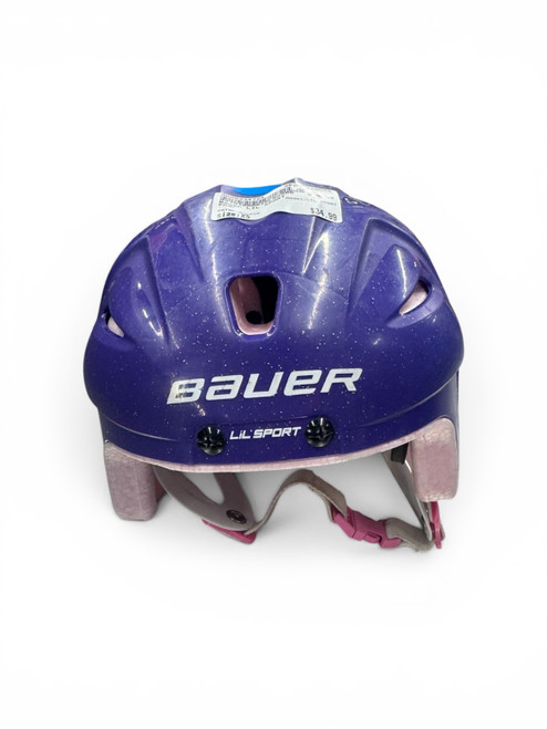 Vist Large View of Product Image Which is Used Bauer LIL SPORT Hockey Helmet Only Purple XS