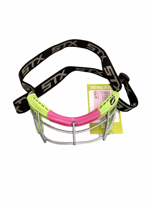 Vist Large View of Product Image Which is Used STX ROOKIE-S Lacrosse Facial Protect Green Senior