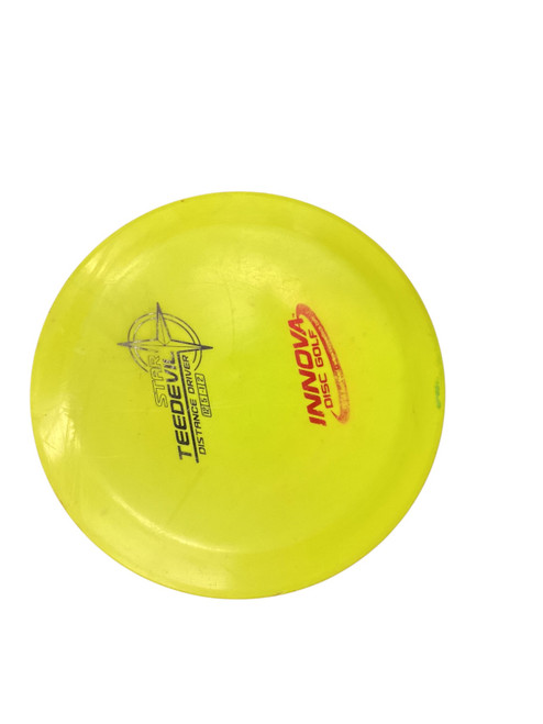 Vist Large View of Product Image Which is Used Innova CHAMPION GROOVE Disc Golf Driver Yellow