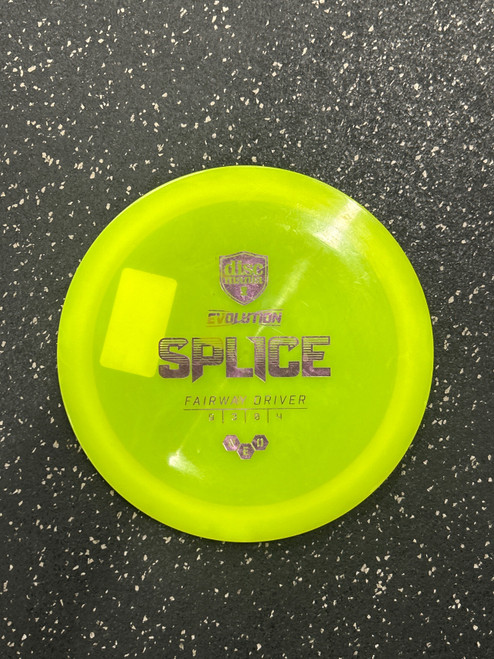 Vist Large View of Product Image Which is Used Discmania NEO SPLICE Disc Golf Driver Yellow
