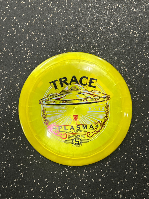 Vist Large View of Product Image Which is Used Streamline PLASMA TRACE Disc Golf Driver Yellow