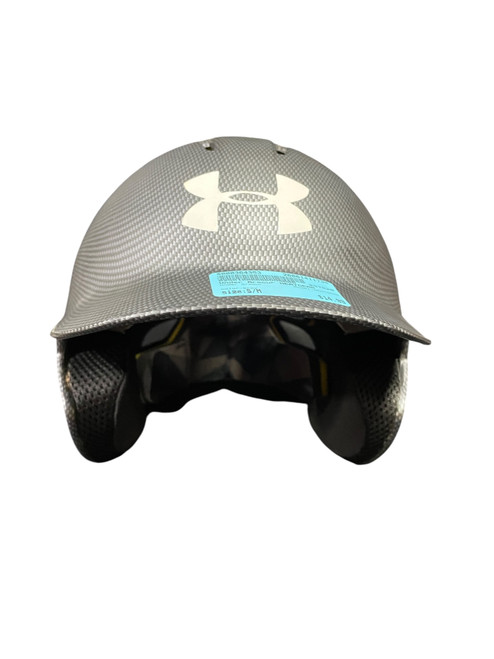 Vist Large View of Product Image Which is Used Under Armour HEATGEAR Batting Helmet No Mask Grey S/M