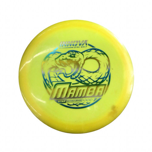 Vist Large View of Product Image Which is Used Innova STAR MAMBA Disc Golf Driver Yellow