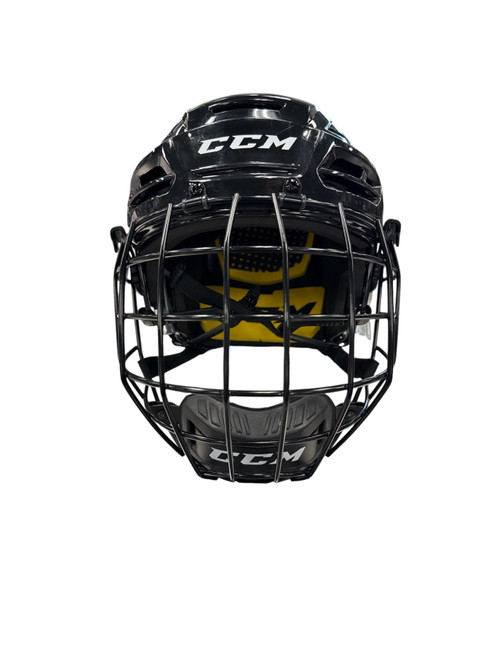Vist Large View of Product Image Which is Used CCM FM 580 Helmet Cage Combo Black SM
