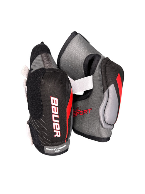 Vist Large View of Product Image Which is Used Bauer LIL SPORT Junior Elbow Pads MD