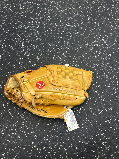 Vist Large View of Product Image Which is Used Rawlings MARK OF A PRO BB/SB Glove RH Throw Brown 11 1/2"
