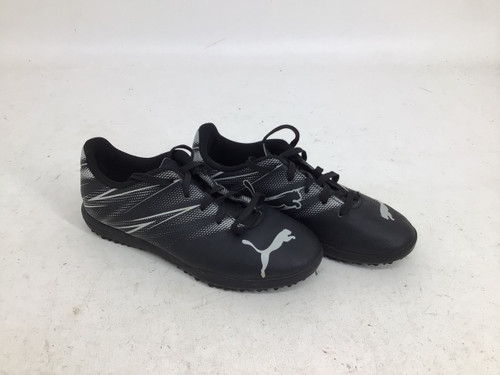 Vist Large View of Product Image Which is Used Puma ATTACANTO JR 2.5 TURF SHOE Soccer Turf Shoes Black Junior 02.5