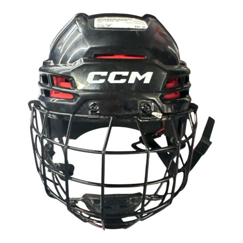 Vist Large View of Product Image Which is Used CCM TACKS 70 Helmet Cage Combo Black SM
