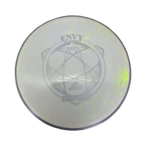 Vist Large View of Product Image Which is Used Axiom FISSION ENVY Disc Golf Putter White