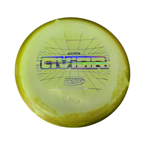 Vist Large View of Product Image Which is Used Innova HALO AVIAR Disc Golf Putter Yellow