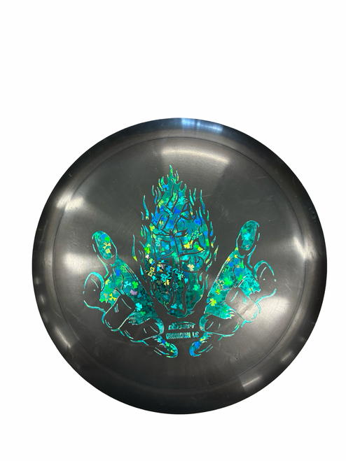 Vist Large View of Product Image Which is Used Discraft HEAT Disc Golf Driver Black