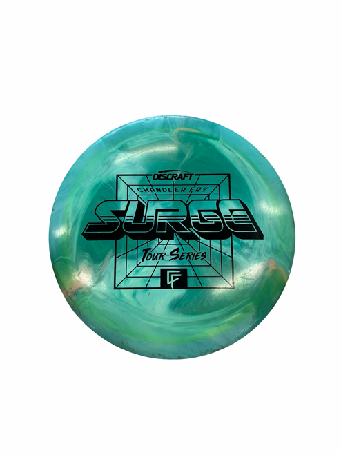 Vist Large View of Product Image Which is Used Discraft SURGE Disc Golf Driver Green