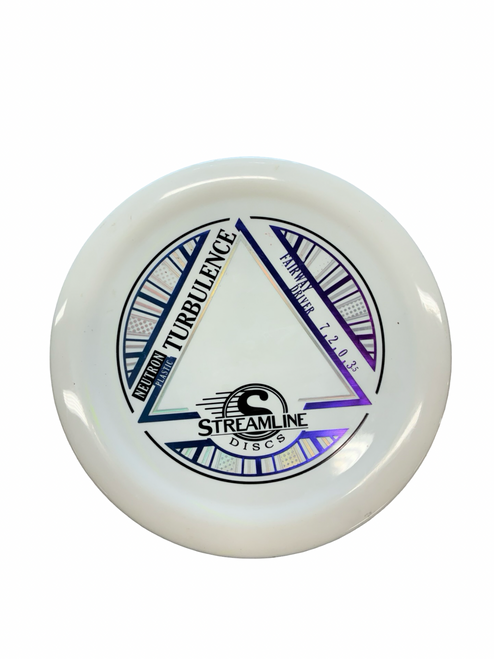 Vist Large View of Product Image Which is Used Streamline TURBULENCE Disc Golf Driver White